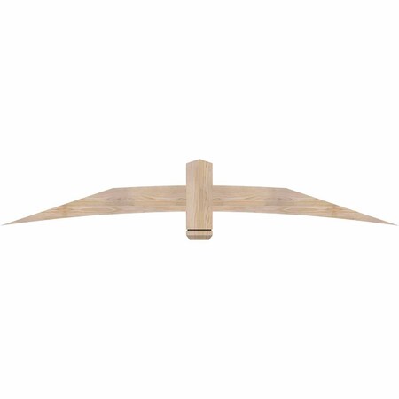 Ekena Millwork Bellingham Smooth Timber Gable Bracket, Douglas Fir, 84"W x 14"H x 1 1/2"D x 5 1/2"F, 4/12 Pitch GBW084X14X0206BEL00SDF